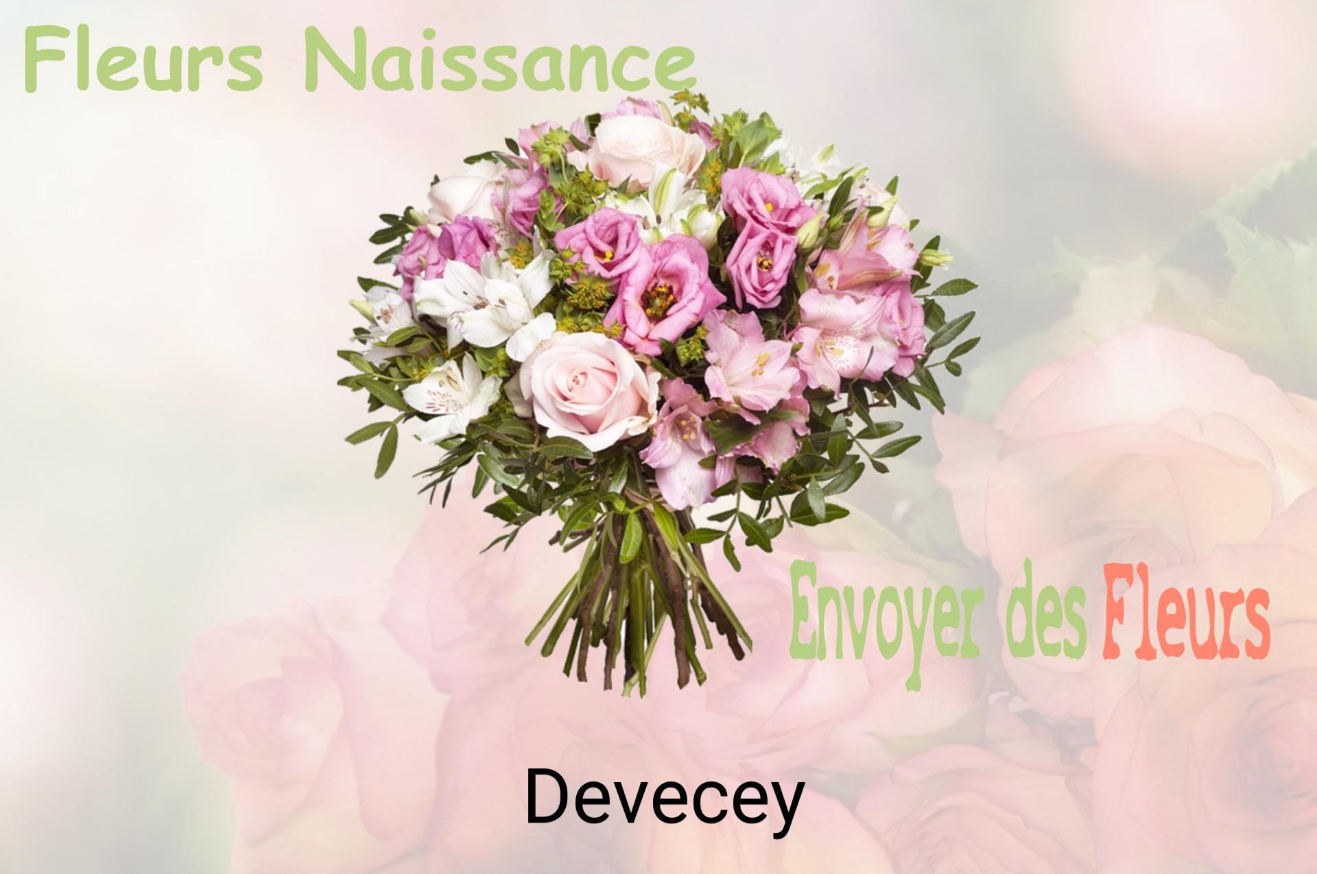 Bouquet de fleurs de naissance livré à Devecey